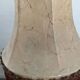 Vintage brass and leather lamp from the 70s