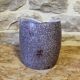 Glazed ceramic vase pleated by Jean Fradin
