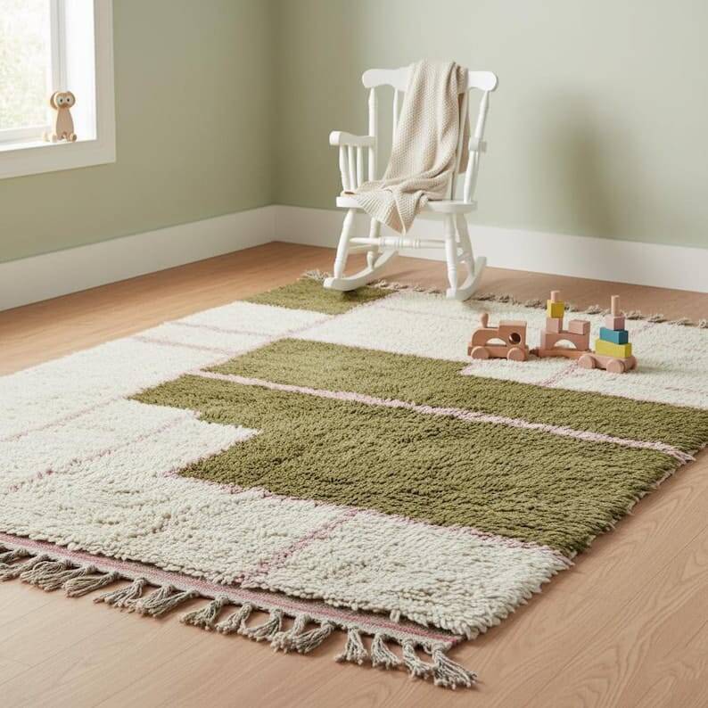 Traditional handmade pure wool rug size 150x250 cm