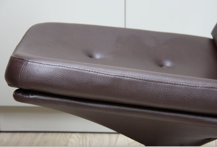 2 vintage club seats from the fifties in brown semi-leather