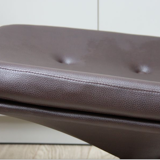 2 vintage club seats from the fifties in brown semi-leather