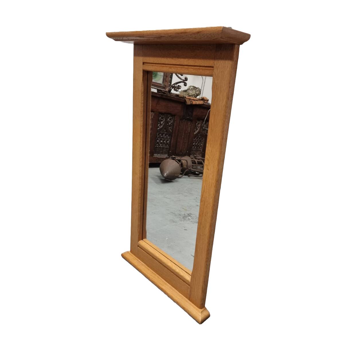 Oak Mirror by Oisterwijk, 1990s, Vintage