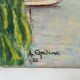Painting rade Geneve Lelia Elpidine oil on canvas 1952