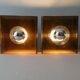 Pair of sconces in smoked Plexiglas by Jocelyne Trocmé model "disco"