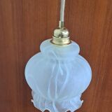 Opaline tulip pendant light