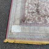 Persian rug burgundy cashmere wool 155x230cm
