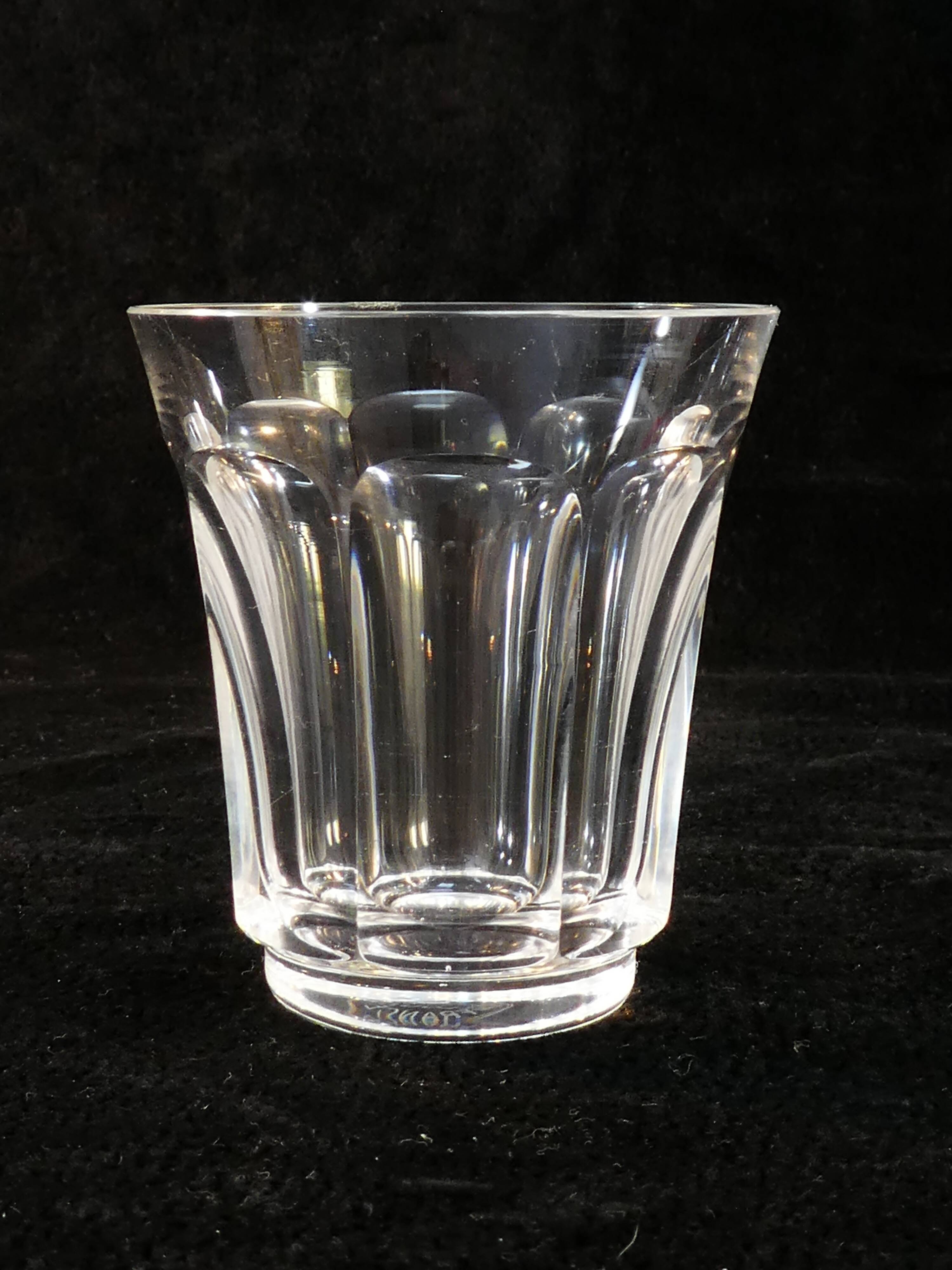 6 glasses in saint-louis crystal shape 766 size 5654