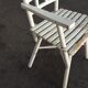 1960s whitewashed wood conservatory armchair