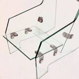 Rare design chair made entirely of tempered glass