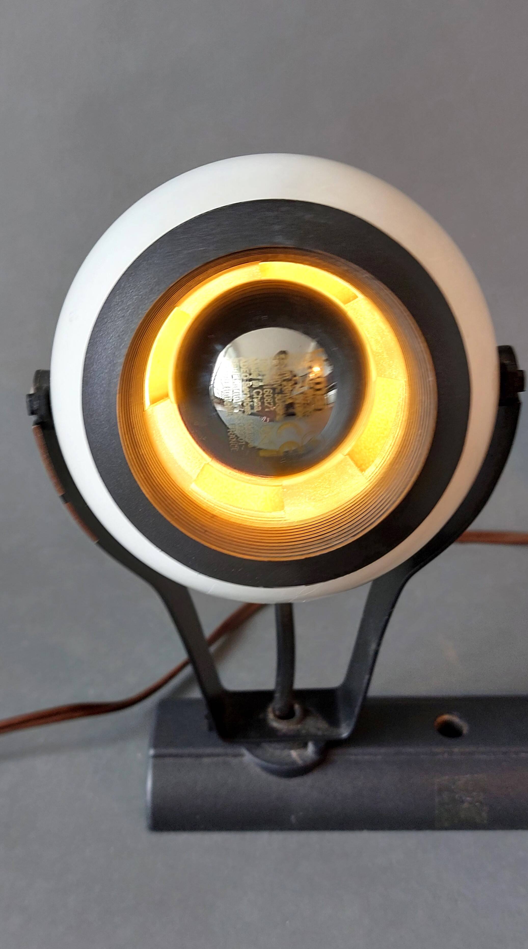 Rampe 2 spots orientables Eyeball Claude électricité 1970/1980