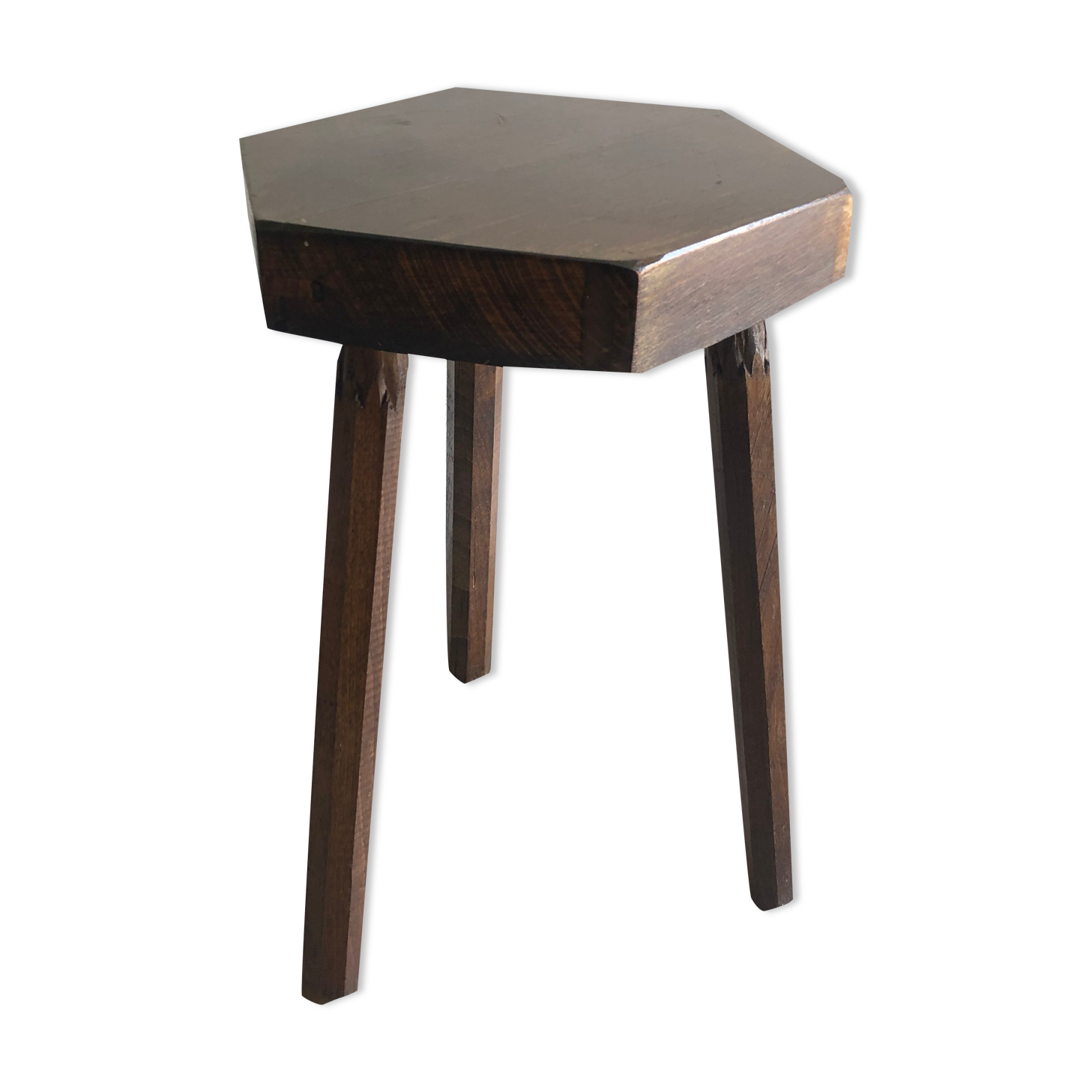 Wood tripod stool