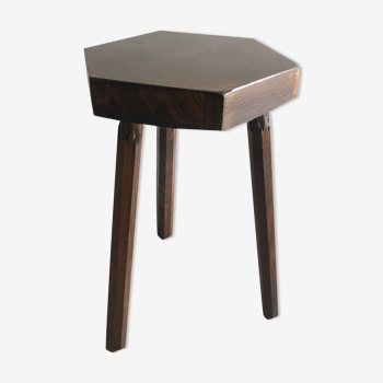 Tabouret tripode bois