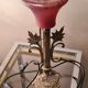 Bronze lamp and brass Art Nouveau