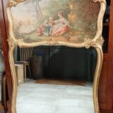 Ancien miroir trumeau style Louis XV