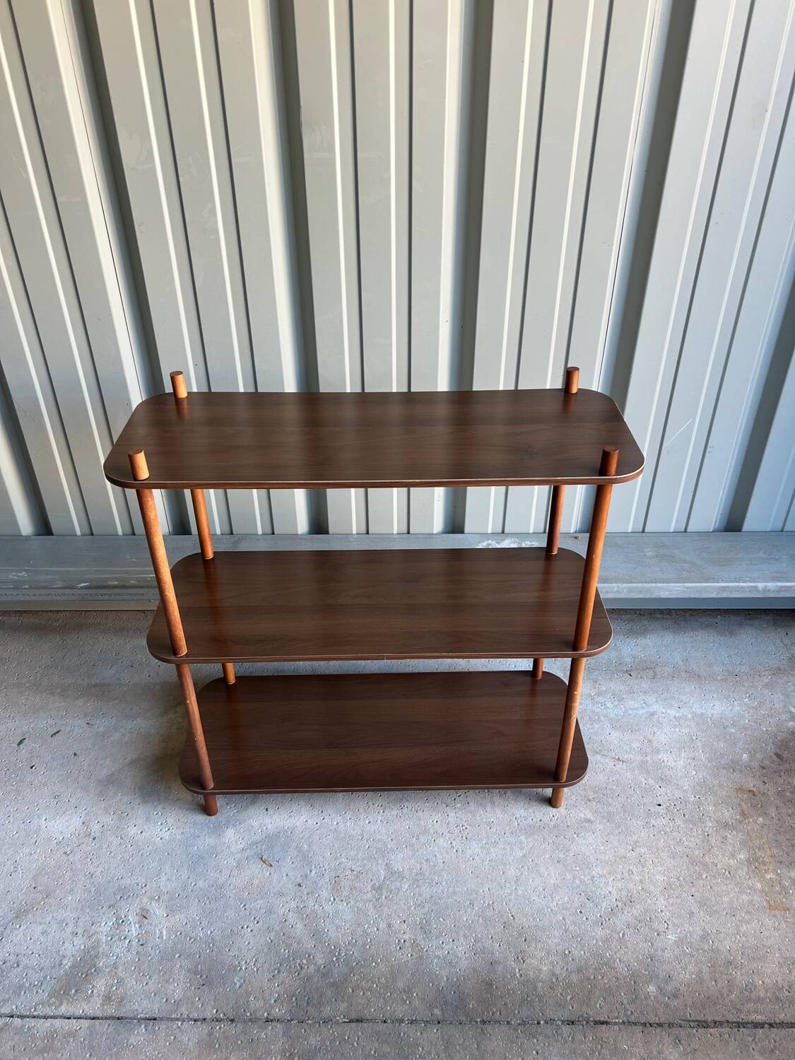 Designer wooden shelf