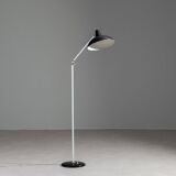 Lampadaire JJM Hoogervorst noir Anvia Almelo Pays-Bas 1950