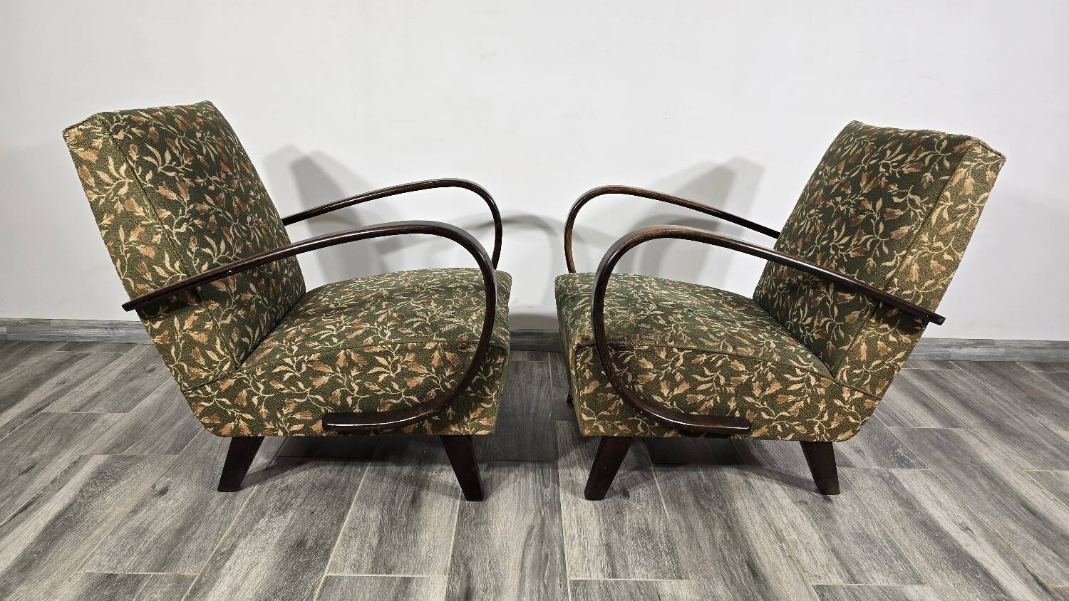 Set of Vintage Armchairs by Jindrich Halabala