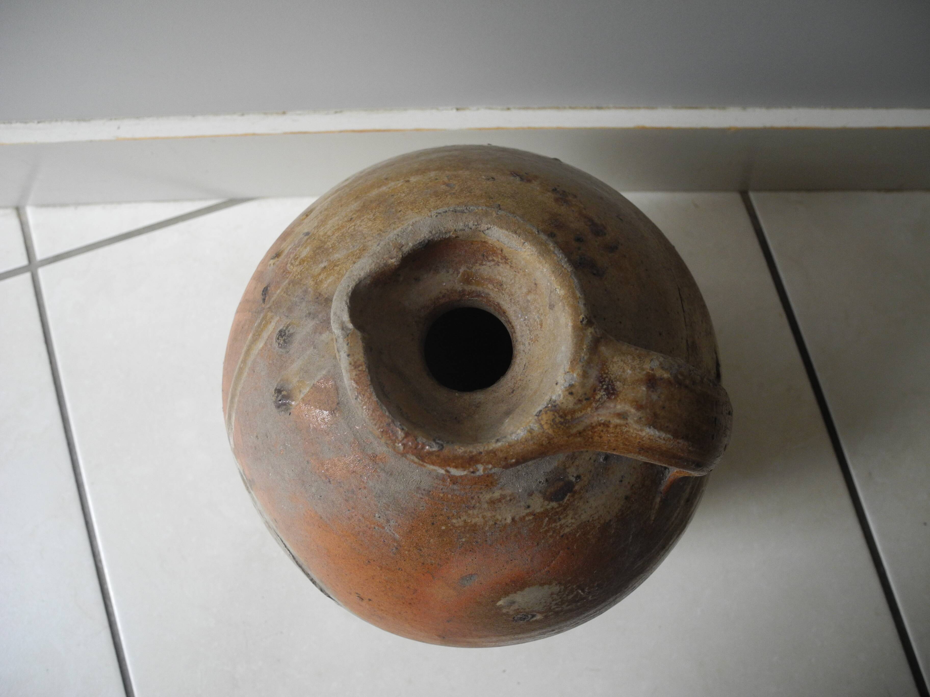 old terracotta jug pottery jar french terracotta jug jar