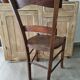 Chaise bistrot gravée