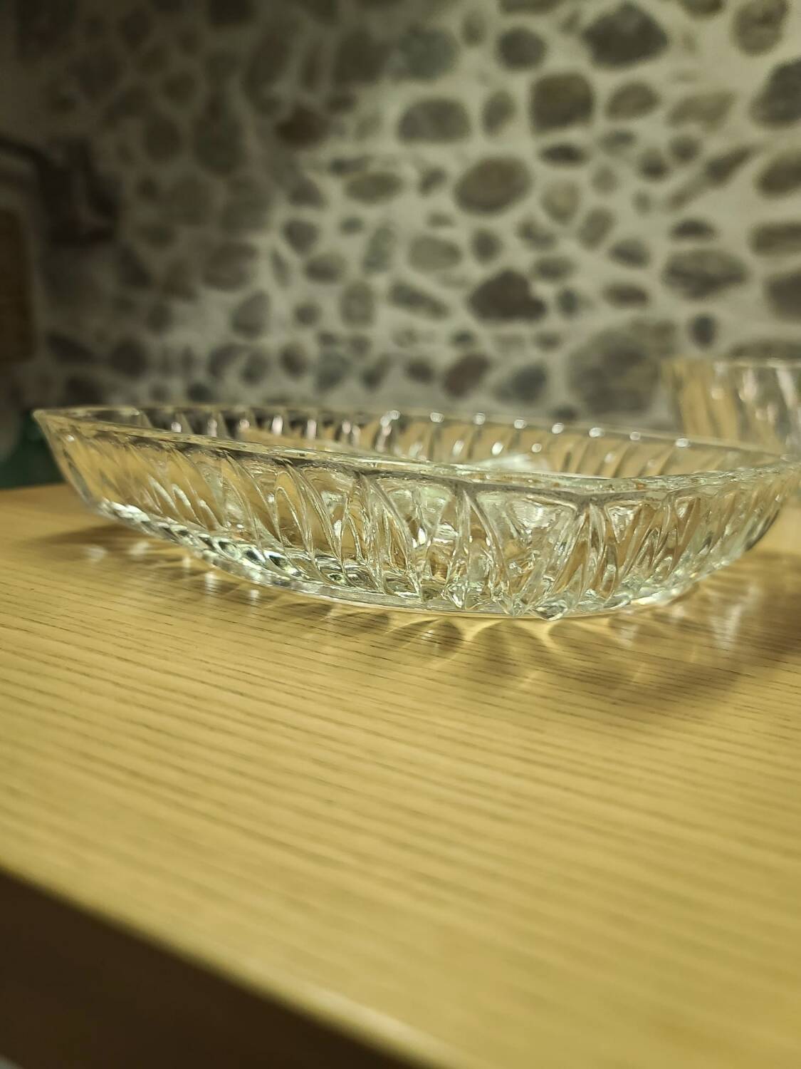 Vintage glass appetizer dish