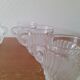 Set of 6 glass swan cups