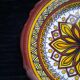 Old henriot quimper plate earthenware rosette decoration