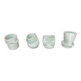Set of 4 small porcelain vases SPIN Contemporary Ceramics design
