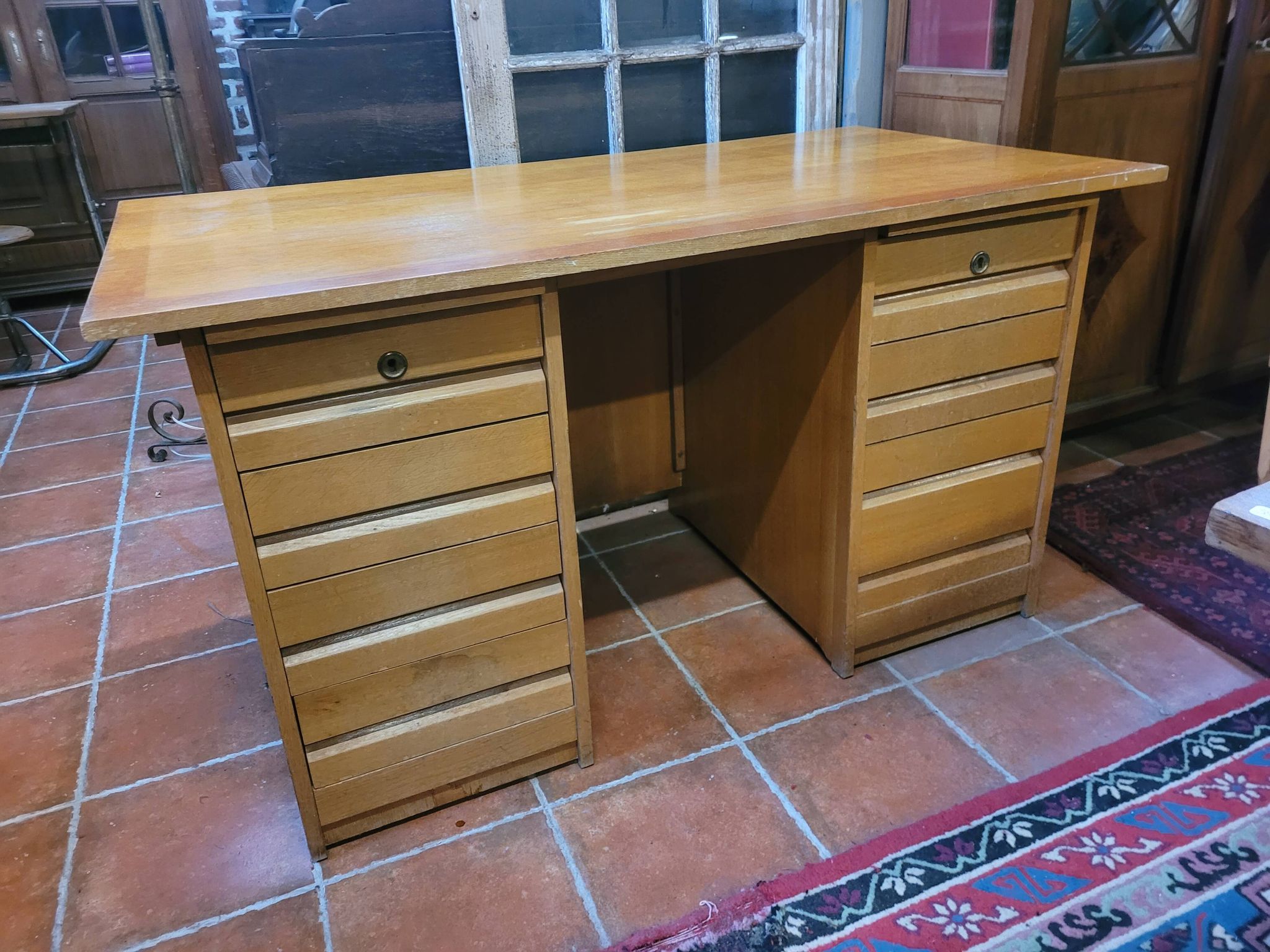 Vintage oak desk from the 60s
