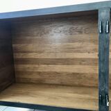 Black forged steel sideboard