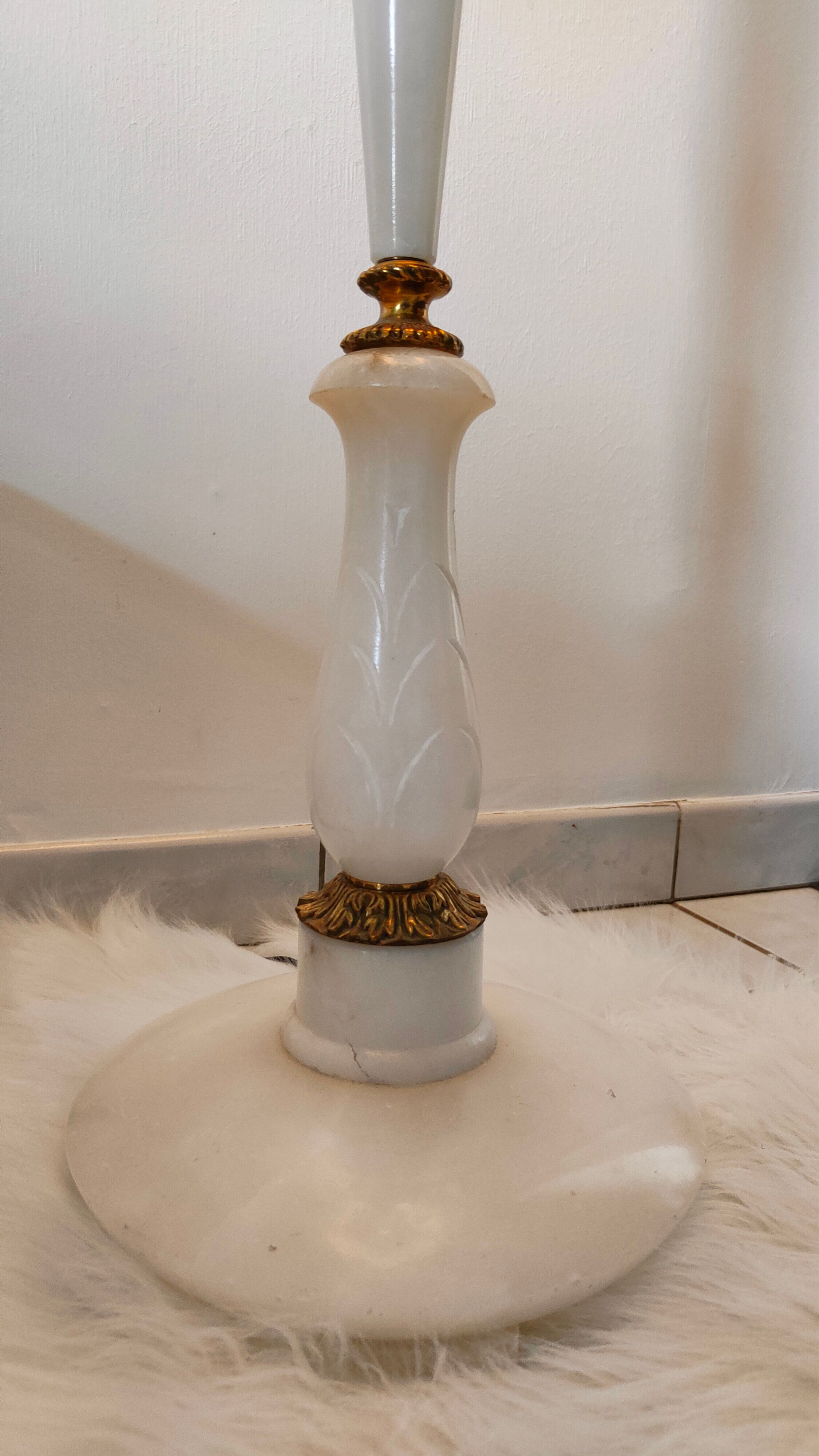 Alabaster floor lamp spain