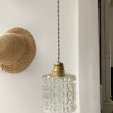 Glass pendant lamp 60s