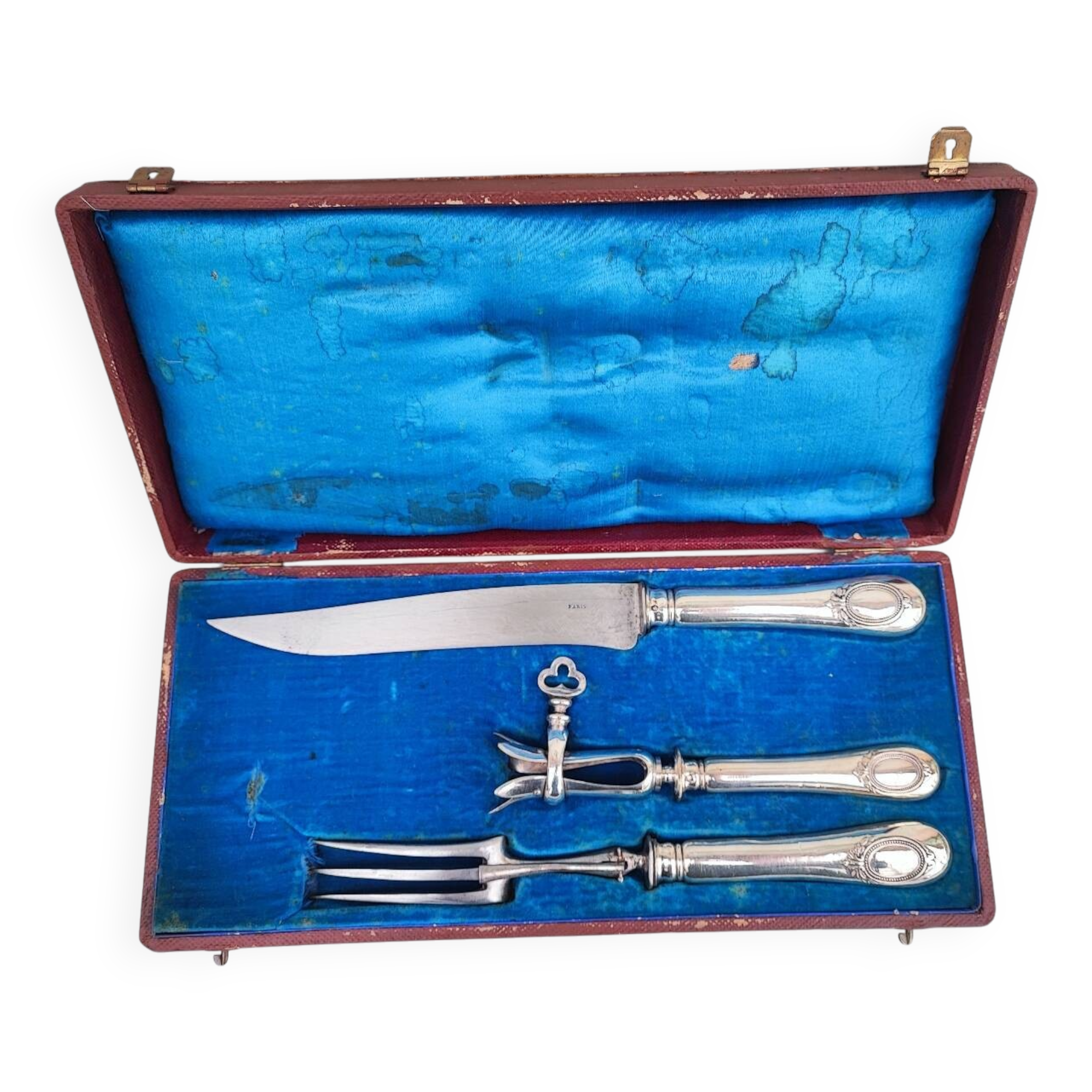 Sterling silver roast carving set