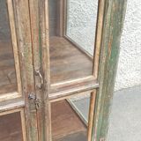 Vitrine ancienne vitrée en bois