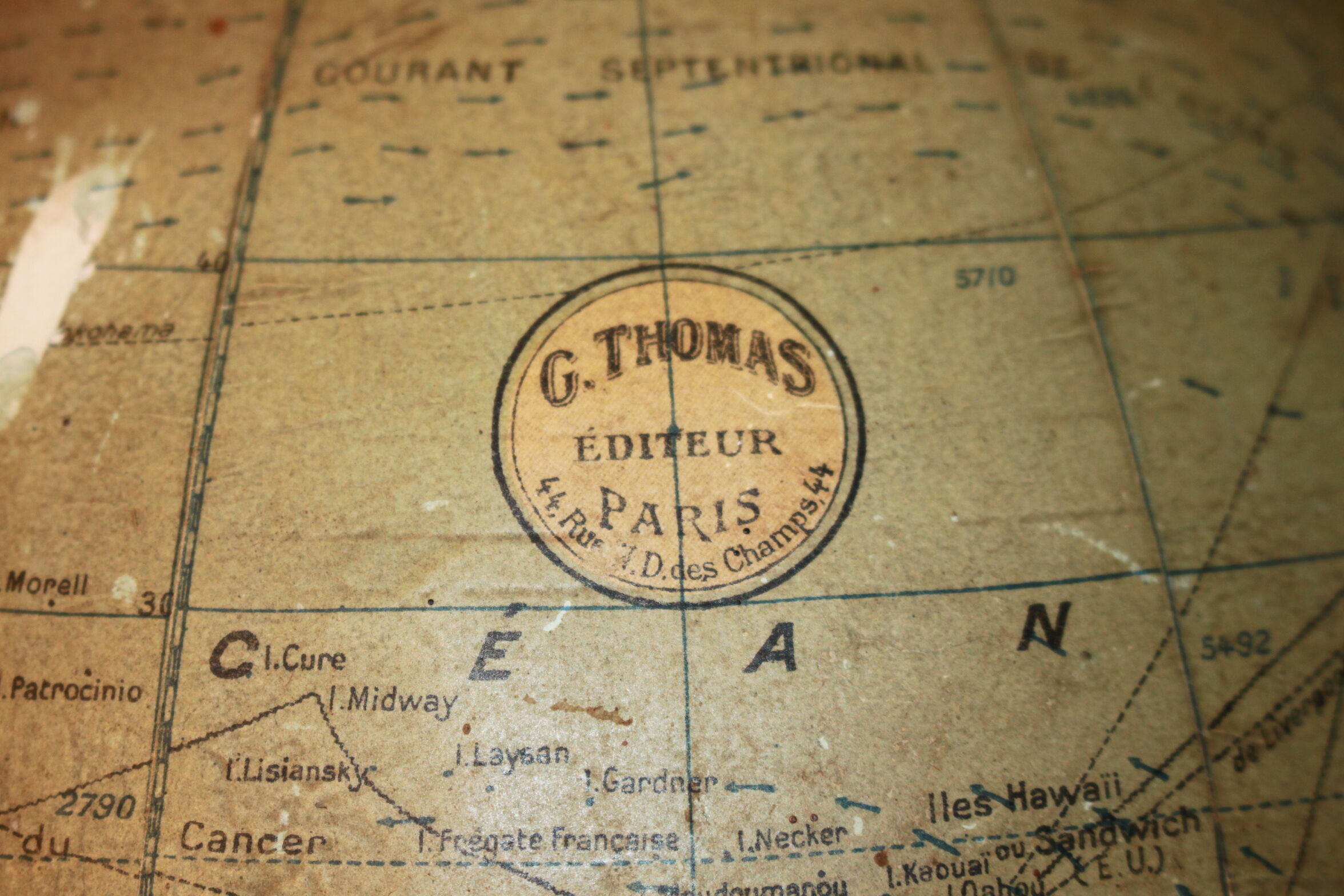 Globe terrestre 19ème