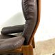 Wenge & Leather Lounge Armchair By Coja, 1981