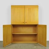 Vintage italian cabinet from the 20th century in beech wood by ibisco, 1970