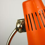 Adjustable Desk Lamp in Orange Painted Metal from TEP, 1970s