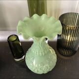 Vase opaline vert