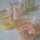 Suite de 8 verres granité