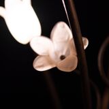 Hollywood Regency Gold flower shaped floor lamp 1980s