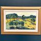 Original Mid Century Swedish Oil On Panel – Trees By Kerstin Flyckt
