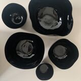 Black lacquer tsé tsé bowls