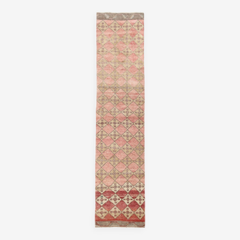 Tapis de course turc vintage 3x12, 85x374Cm