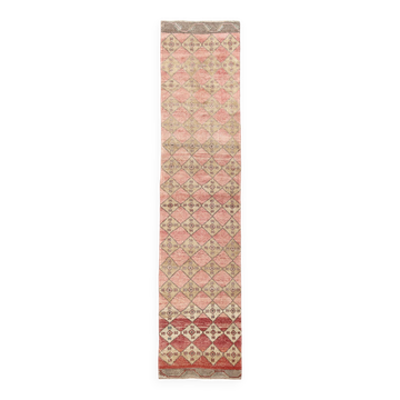 3x12 Vintage Turkish Runner Rug, 85x374Cm