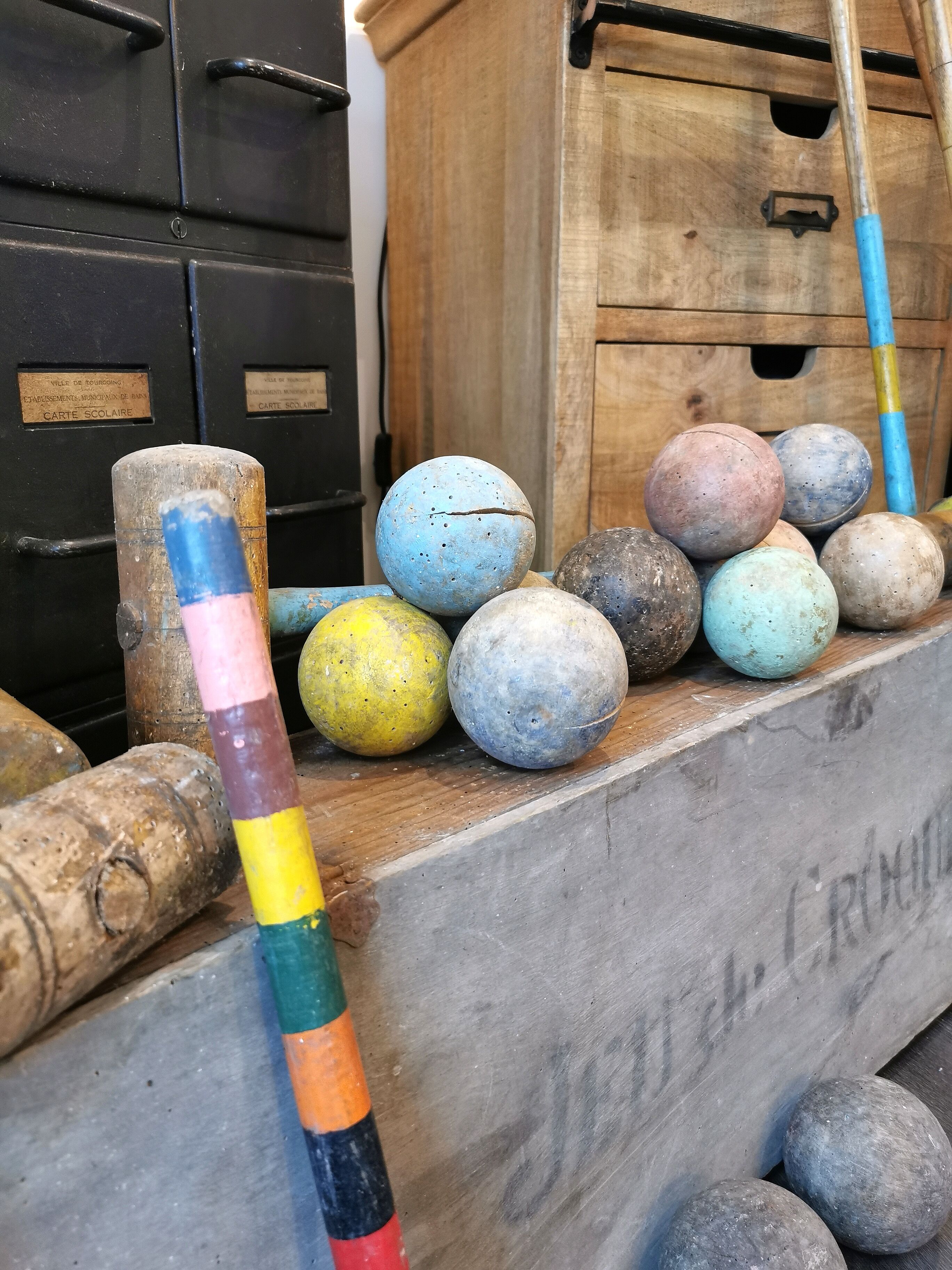 Old croquet game