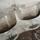 Smoked glass champagne glass