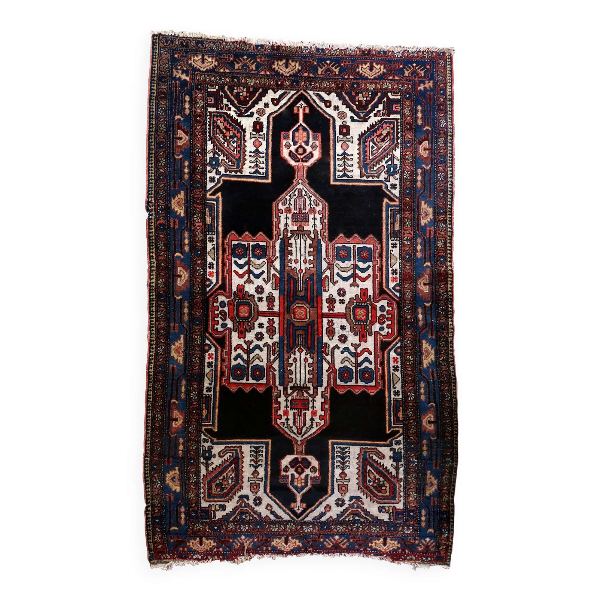 Tapis ancien fait main Malayer 123cm x 199cm - 1C999