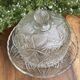 Pressed and moulded glass cheese dome