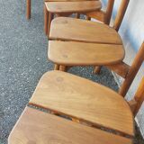 4 coffee bean chairs by Pierre Gautier Delaye