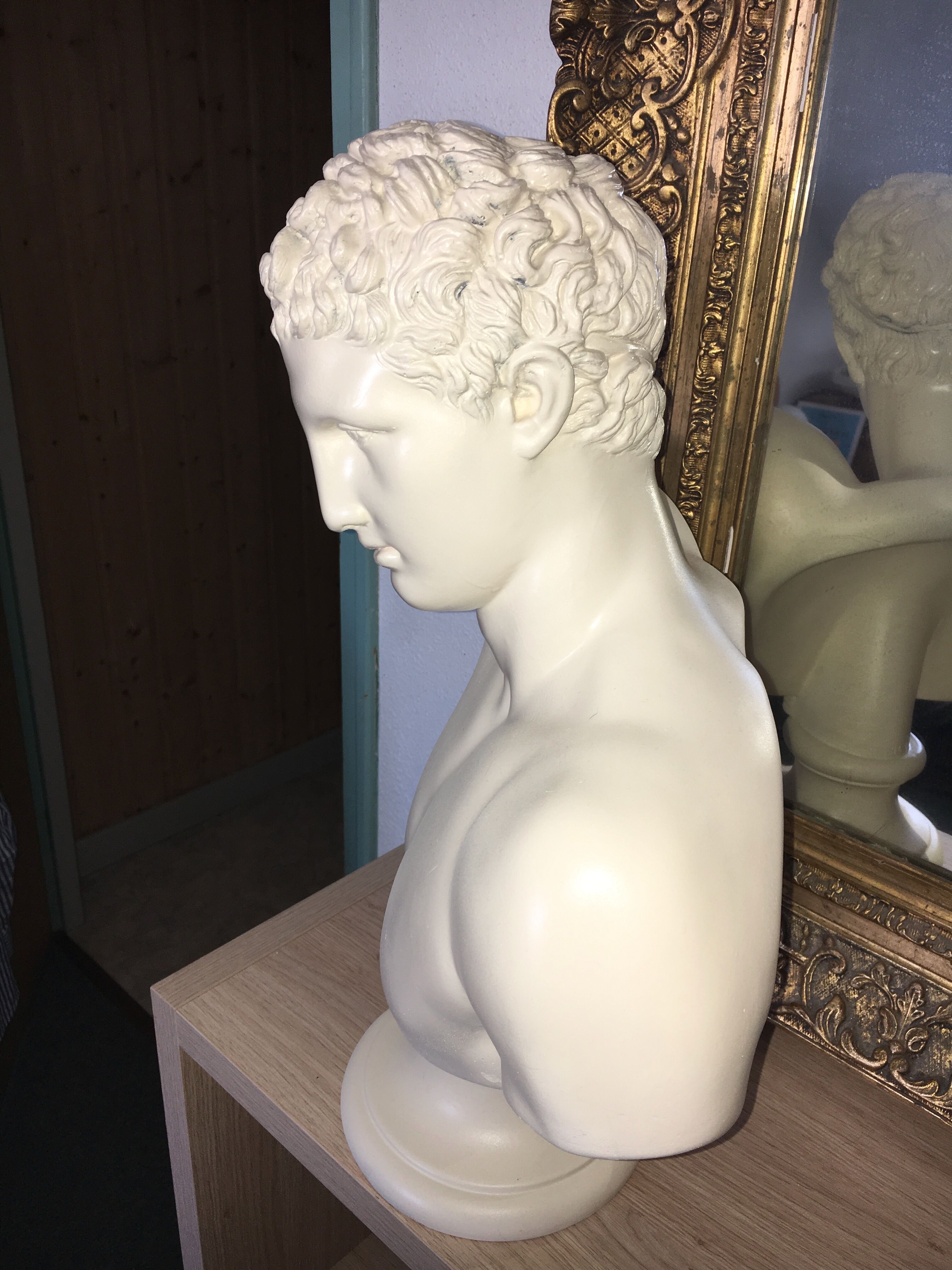 Bust of Hermes in plaster